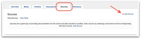 Geni Tips: How to Add Sources to Profiles