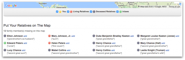 Geni Tips: Map Your Relatives