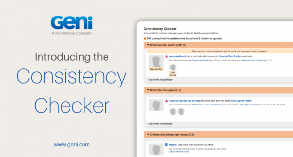 Introducing the Consistency Checker to the World Family Tree